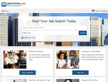 Tablet Screenshot of jobsinirvine.com